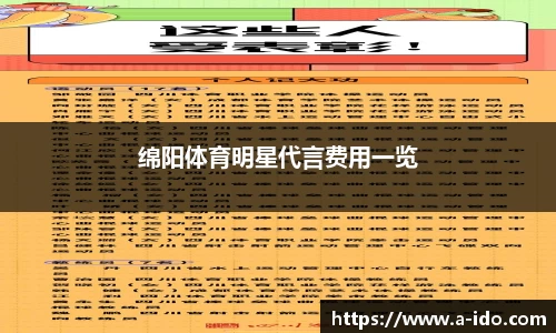 绵阳体育明星代言费用一览