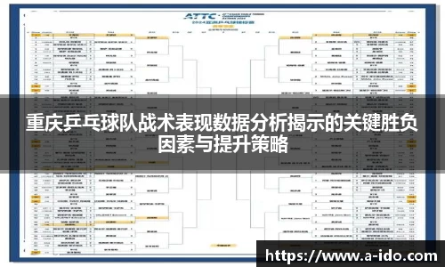 重庆乒乓球队战术表现数据分析揭示的关键胜负因素与提升策略