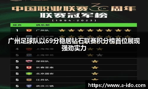 广州足球队以69分稳居钻石联赛积分榜首位展现强劲实力