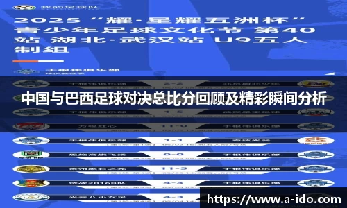 中国与巴西足球对决总比分回顾及精彩瞬间分析